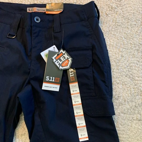 NWT 5.11 Tactical Pants Womens 4 DRK NAVY EMS MidRise ABR PRO Cargo Heavyweight - Picture 3 of 14